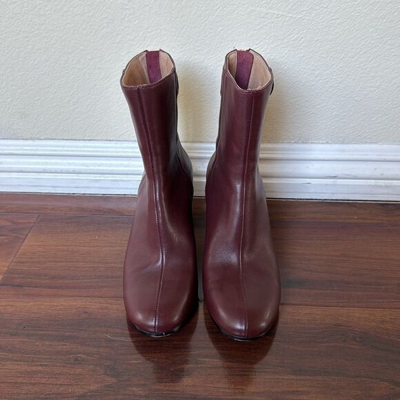 Joie Ramet Bordeaux Ankle Leather Boots Size 5.5 - Picture 2 of 11